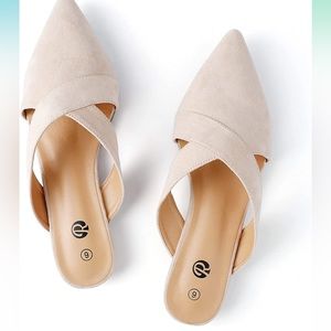 Rekayla Women’s Mules Closed Pointed Toe Backless Loafer Shoes for Women